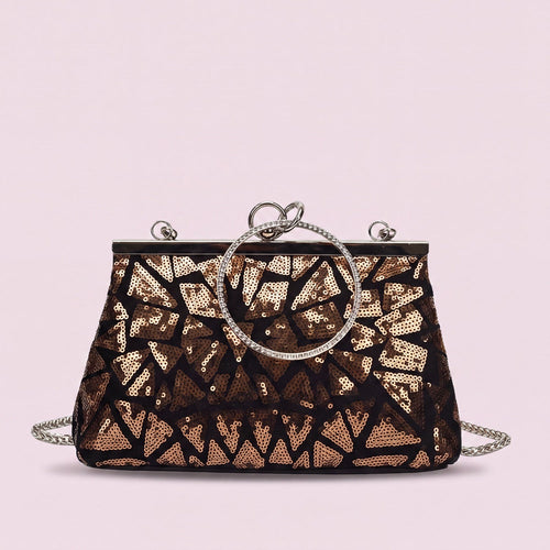 Maeve-Golden handbag by Nevuxy