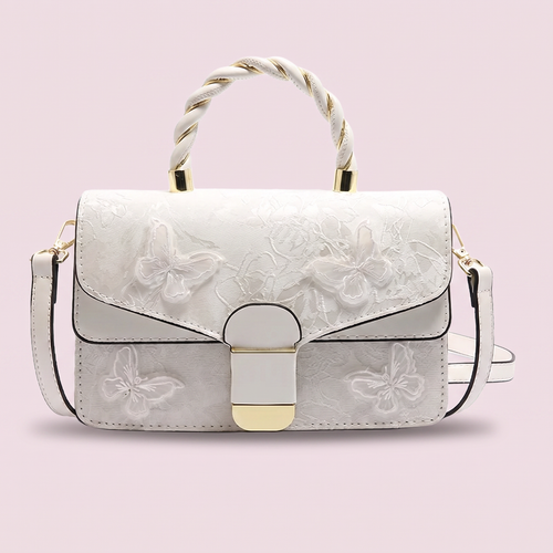 Monaco-White handbag by Nevuxy
