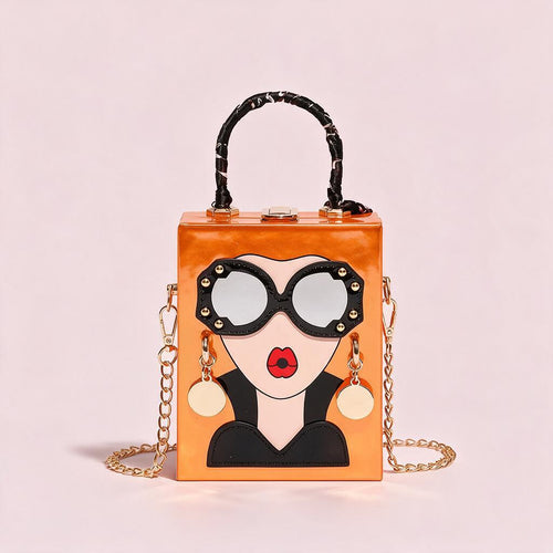 Ruby-Orange handbag by Nevuxy