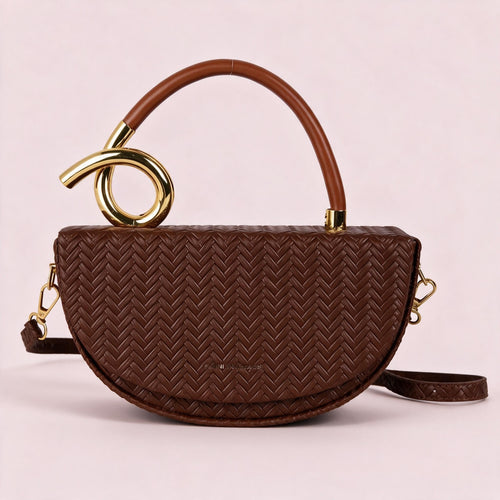 Sofia-Brown handbag by Nevuxy